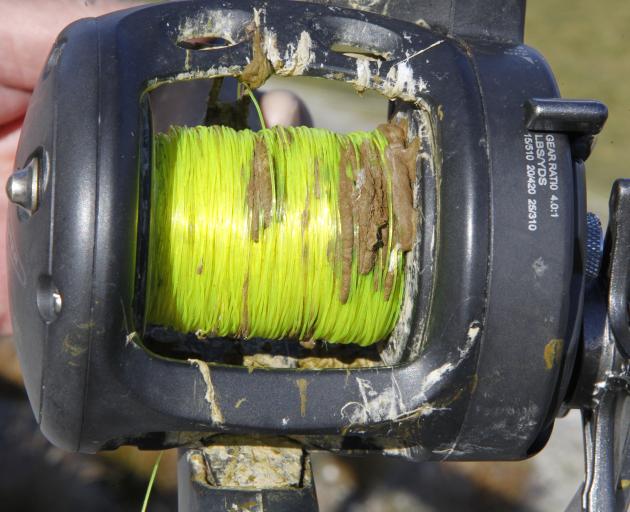 Lake Wakatipu fishing guide Stu Dever's reel in August. Photo from Fish &amp; Game New Zealand.