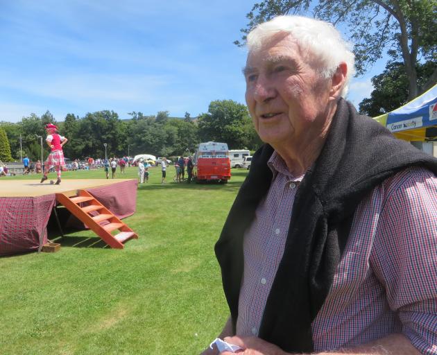 John Foley, of Waimate, enjoys the Waimate Caledonian Society’s 141st Caledonian Games at...