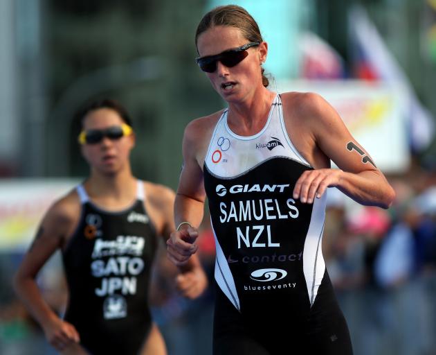 Otago triathlete Nicky Samuels has announced her retirement from the sport so she can focus on her pregnancy. Photo: Getty Images