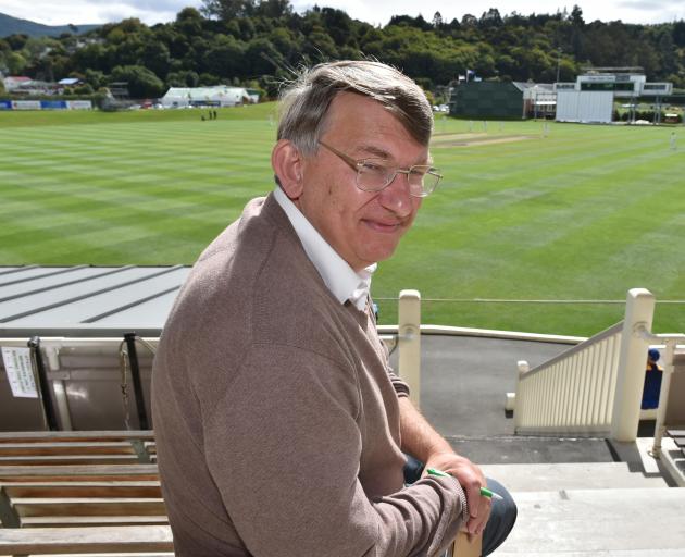 Englishman Andrew McClure added some international flavour to a sparse crowd for Otago's Plunket Shield match against Auckland at the University Oval yesterday. Photo by Gregor Richardson.