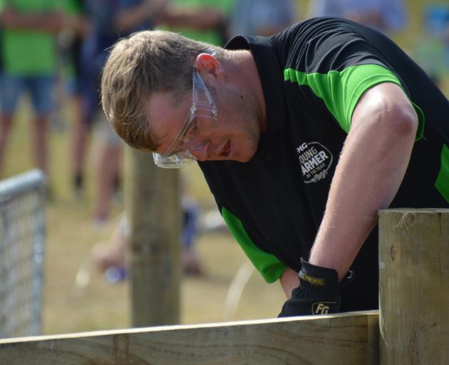 Arjan van't Klooster competes in the Aorangi regional final of the FMG Young Farmer of the Year in Methven earlier this year. Photos from FMG Young Farmer of the Year.