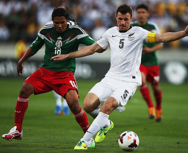 Tommy Smith playing for the All Whites against Mexico in 2014. Photo: Getty Images