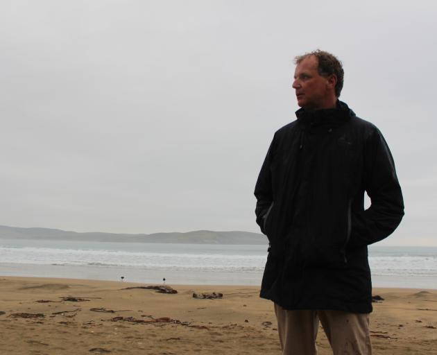 Catlins Surf owner-operator Nick Smart at Porpoise Bay yesterday where a woman was attacked by a...