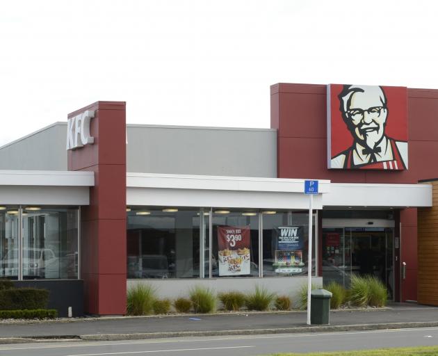 KFC in Great King St North, where today's strike is planned. PHOTO: Gerard O'Brien