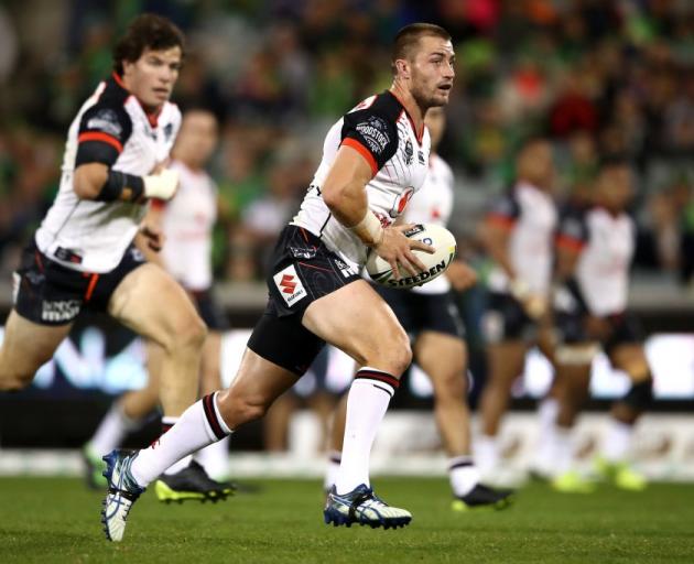 Warriors five-eighth Kieran Foran has reportedly signed with the Bulldogs for next year. Photo:...