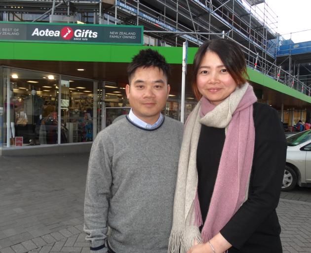 Frankie Chan and Vivian Pan outside employer Aotea New Zealand. Photo: Paul Taylor.