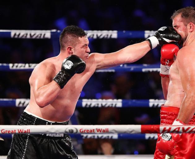 Ten people could face court after streaming the fight which saw Joseph Parker (left) defend his...