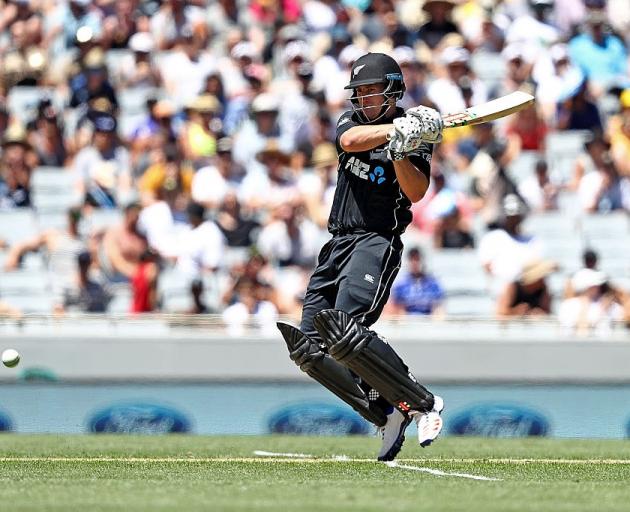 Neil Broom was key in helping the Black Caps with the bat. Photo: Getty Images