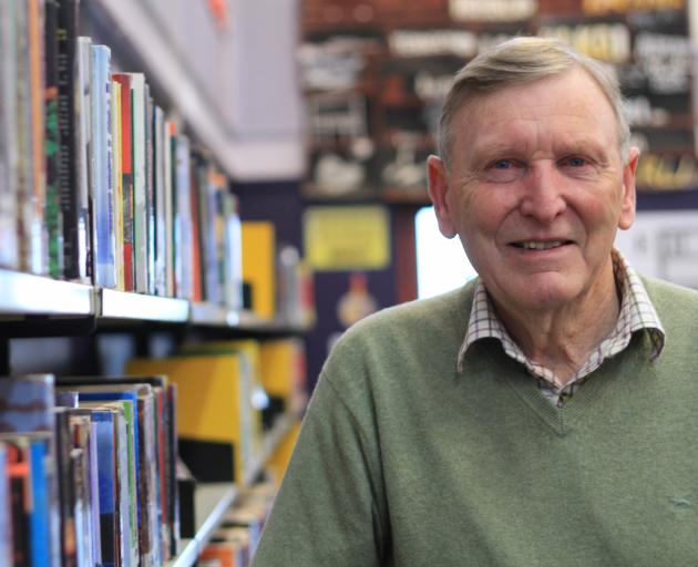 New Zealand author Owen Marshall returns to Waitaki Boys' High School where he taught for 20 years before becoming a full-time writer. Photo: Hamis MacLean.