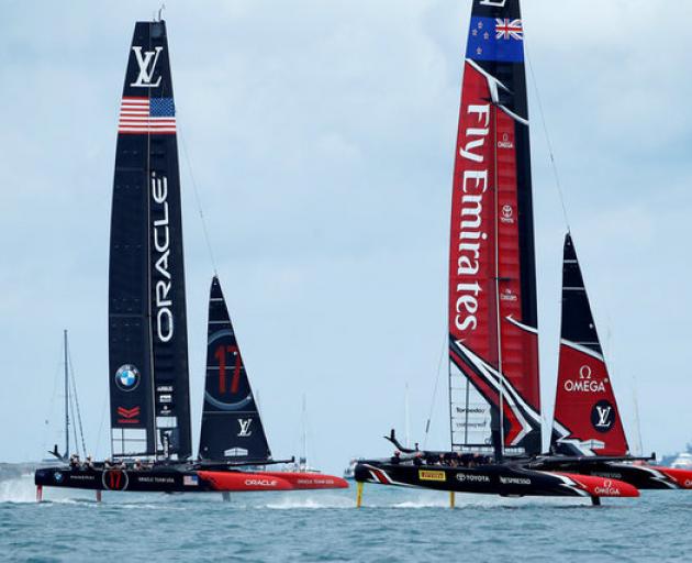 Emirates Team New Zealand lost race 6 against Oracle Team USA in the America's Cup finals. Photo: Reuters Emirates Team New Zealand lost race 6 against Oracle Team USA in the America's Cup finals. Photo: Reuters