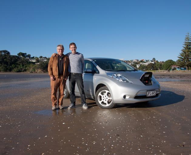 Prof Henrik Moller (left) and Dima Ivanov in Auckland this week, preparing to launch Flip and...