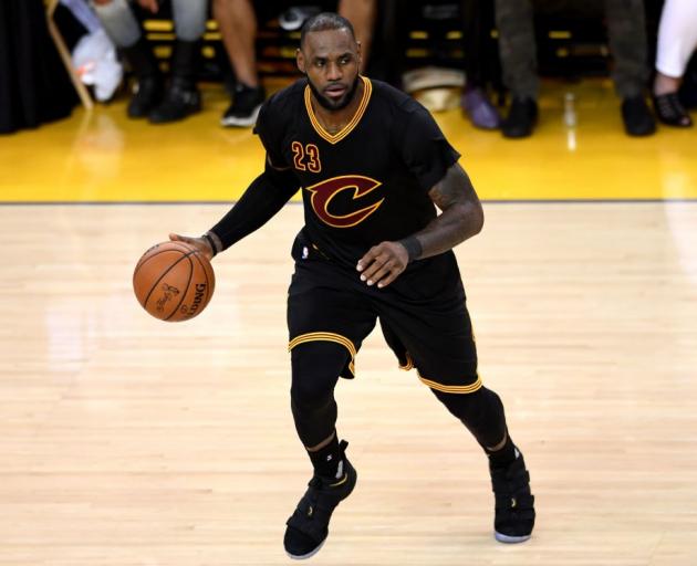 LeBron James dribbles the ball for the Cleveland Cavaliers in game two of the NBA Finals. Photo:...