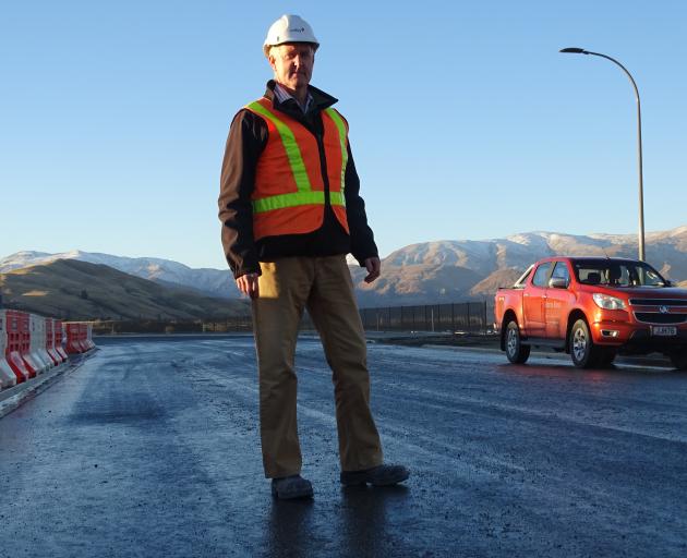Queenstown Lakes District Council project manager Simon Brackstone stands on the new extension to...