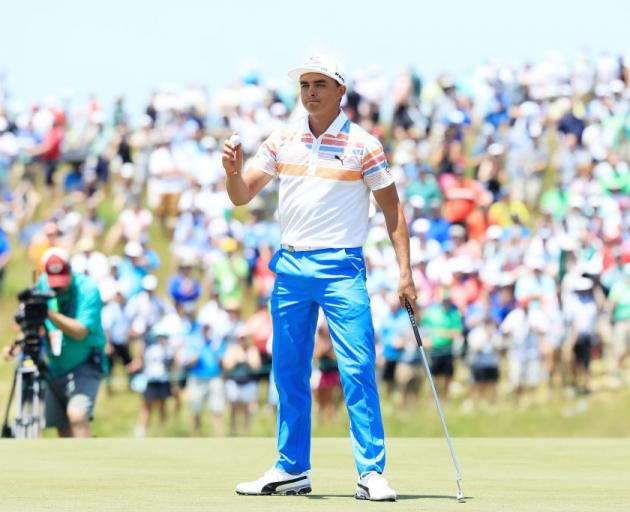 Rickie Fowler during his brilliant first round performance at the US Open. Photo: Getty Images