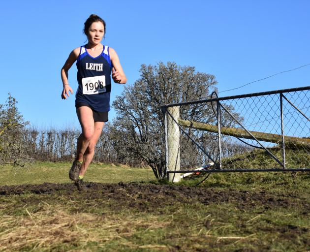 Dunedin student Sophie Smith competing in the Otago cross-country championships in Waikouaiti...