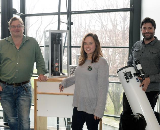 University of Otago physicist and Dodd-Walls Centre director Prof David Hutchinson (left),...