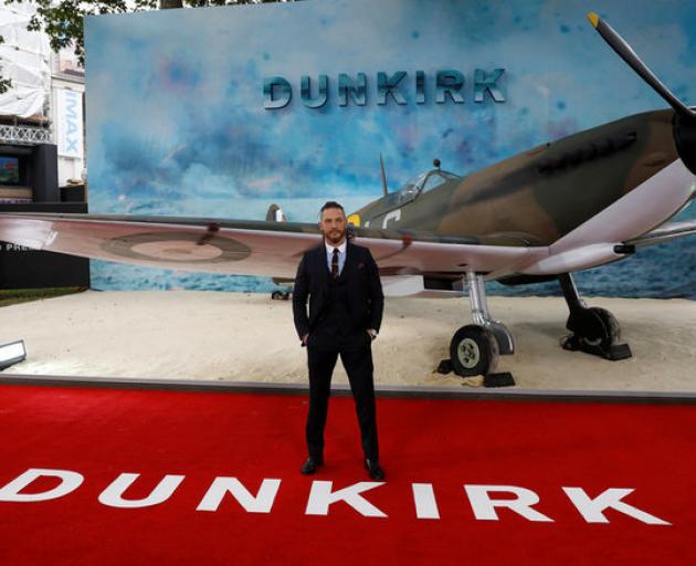 Actor Tom Hardy arrives for the world premiere of Dunkirk in London. Photo: Reuters