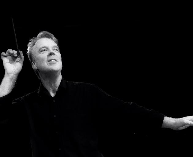 Known for ‘‘virtually dancing on the platform’’ while conducting, Richard Davis will lead the Dunedin Symphony Orchestra. Photo: Supplied