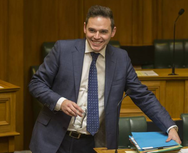 Todd Barclay in the House on Tuesday. Photo: NZ Herald 
