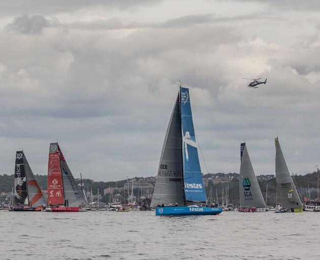 Boats gather at the port  at the 2014/15 Volvo ocean race. Photo: Getty Images