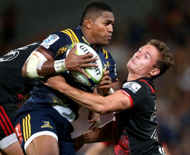 Highlanders winger Waisake Naholo in action against the Crusaders. Photo: Getty Images