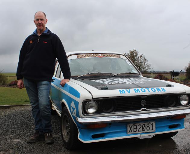 Farmer Barry Mills, of Te Houka, is taking his trusty 1977 Hillman Avenger on the  Catlins Rally...