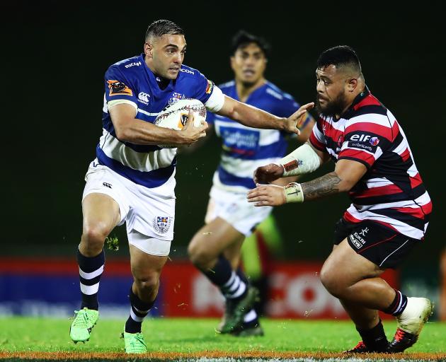 Daniel Bowden of Auckland makes a break during the round one Mitre 10 Cup match between Counties Manukau and Auckland at ECOLight Stadium. Photo: Getty Images