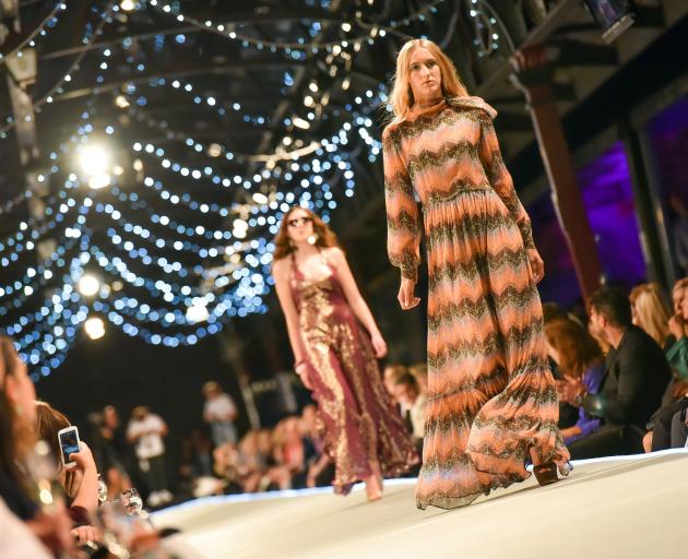 A Carlson design on the Dunedin Railway Station runway during iD Dunedin Fashion Week last year....