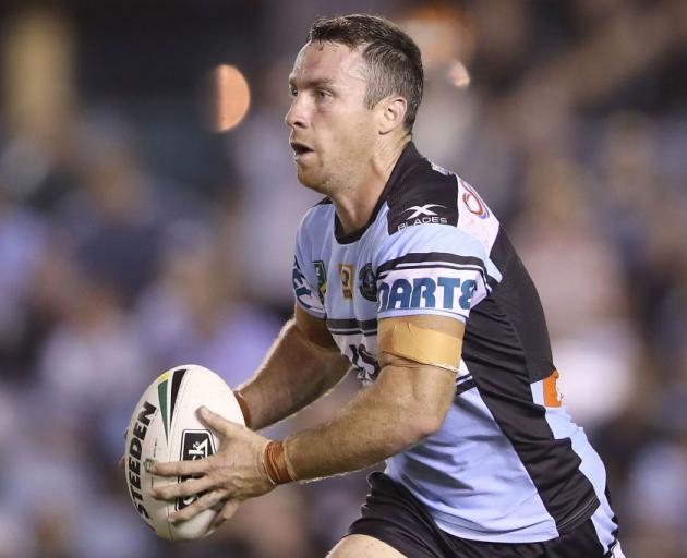 James Maloney in action for the Sharks. Photo: Getty Images
