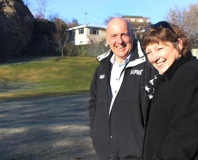 Central Otago Mayor Tim Cadogan and Blossom Festival chairwoman Sharleen Stirling-Lindsay...