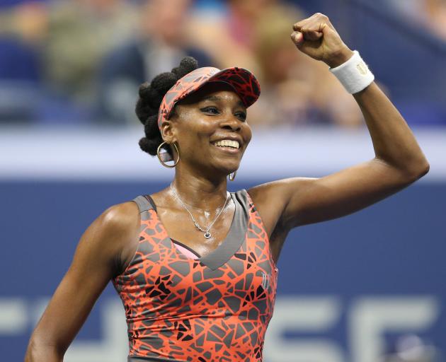 Venus Williams celebrates her win over Petra Kvitova Photo: Jerry Lai-USA TODAY Sports
