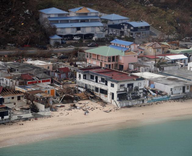 An aerial view of Irma's damage to St Martin. Photo: Reuters 