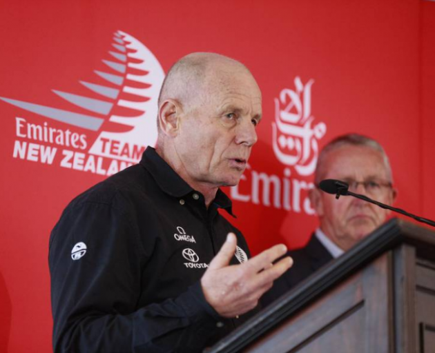 Emirates Team New Zealand CEO Grant Dalton announces new Americas Cup protocol. Photo: NZME