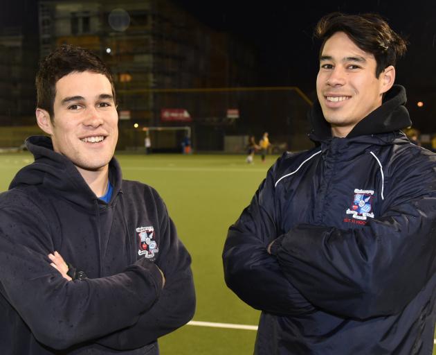 Vincent (left) and Kieran O'Connor at the McMillan Hockey Centre this week. Photo: Gregor Richardson