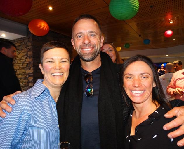 At the Gay Ski week opening were Gay Ski Week QT organisers Mandy (left) and Sally Whitewoods ...
