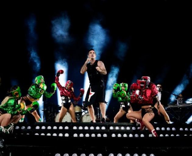 Robbie Williams in concert. PHOTO: SUPPLIED