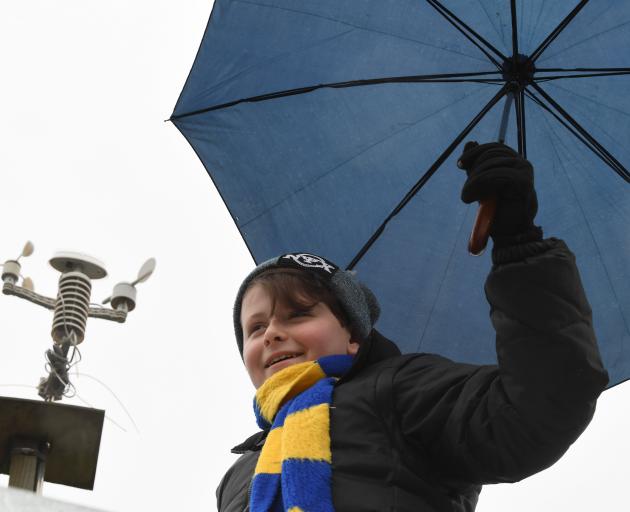 Mosgiel weather forecaster Ben Hawke (13), who has a loyal following for his daily forecasts....