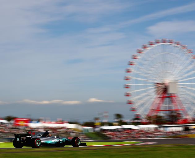 Lewis Hamilton has taken out the Japan Grand Prix. Photo:Getty Images