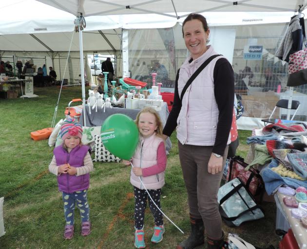 All ages are catered for at the East Otago Field Days, as Dunback’s Julie Kearney and daughters...