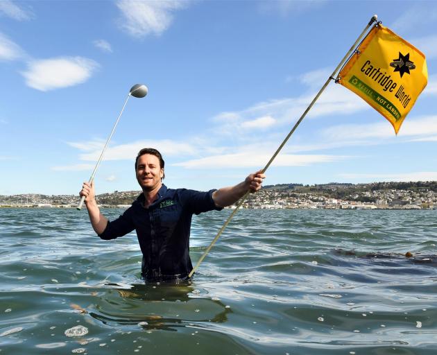 Peter Graham at the Otago Harbour site of his proposed new tourism operation. Photo: Stephen Jaquiery