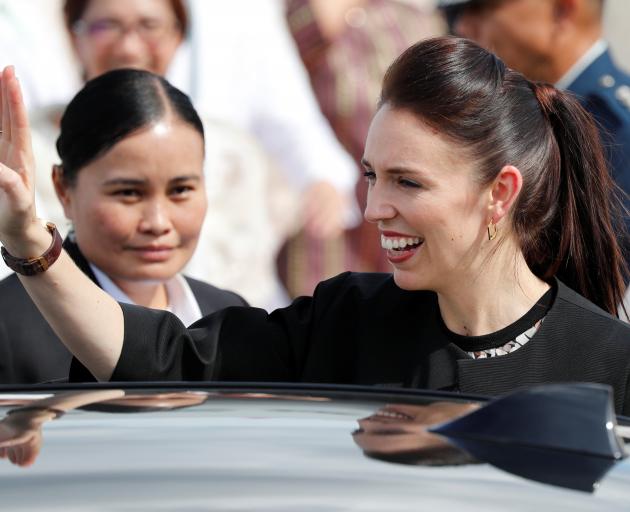 New Zealand's Prime Minister Jacinda Ardern arrives at the Association of Southeast Asian Nations...