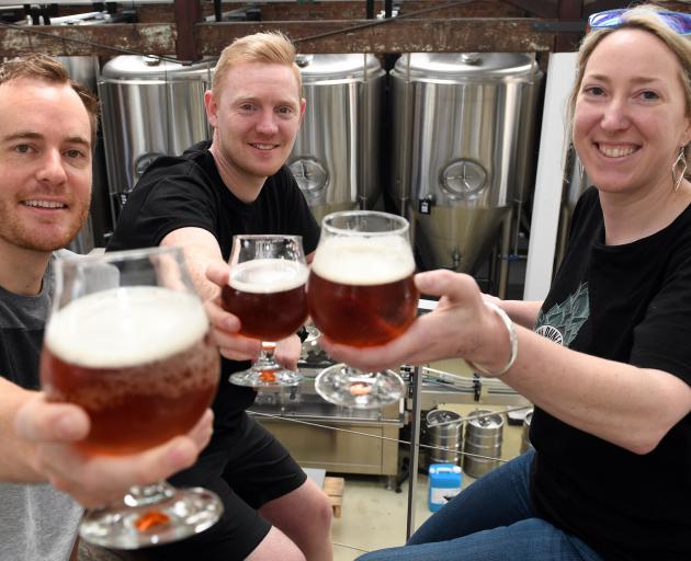 Celebrating the soldout Dunedin Craft Beer and Food Festival ahead of the event on Saturday are...
