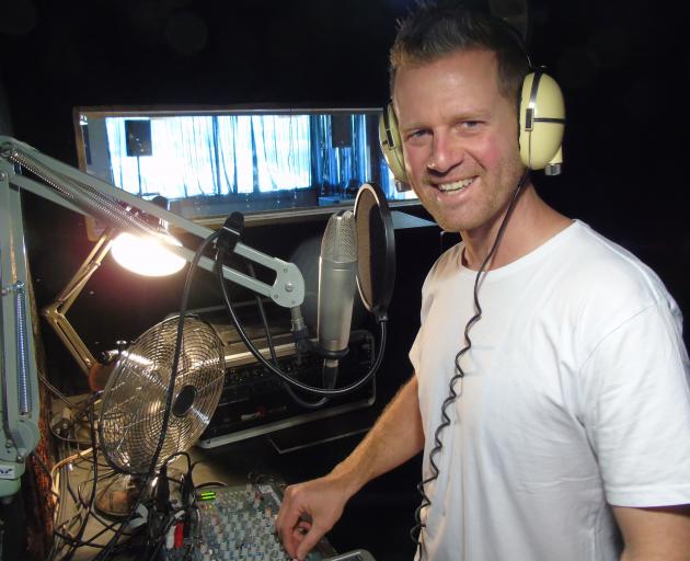 Matt McPhee, who DJs as Matty J, plugs in to the local community with Wanaka Beats community radio station. PHOTO: SIMON HENDERSON