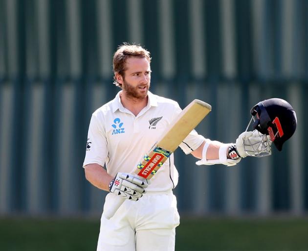 Kane Williamson scores a century at the University Oval last week. Photo: Getty Images