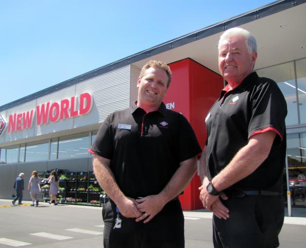 New World Alexandra owner Kevin Ryan (right) and his son, part-owner and store manager Shane Ryan...