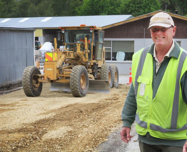 Waitaki Resource Recovery Trust manager Dave Clare says the $280,000 redevelopment of the Oamaru resource recovery park, now under way, comes at a time when 1000 more cars a month are using the park. Photo: Hamish MacLean