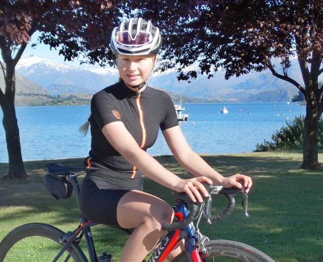 Mikayla Harvey in Wanaka yesterday. Photo: Kerrie Waterworth