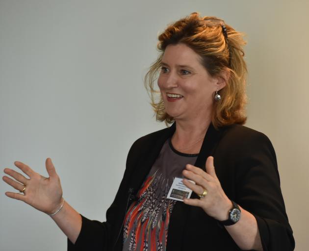 Prof Hallie Buckley, of the University of Otago anatomy department,  speaks at the Otago Global...