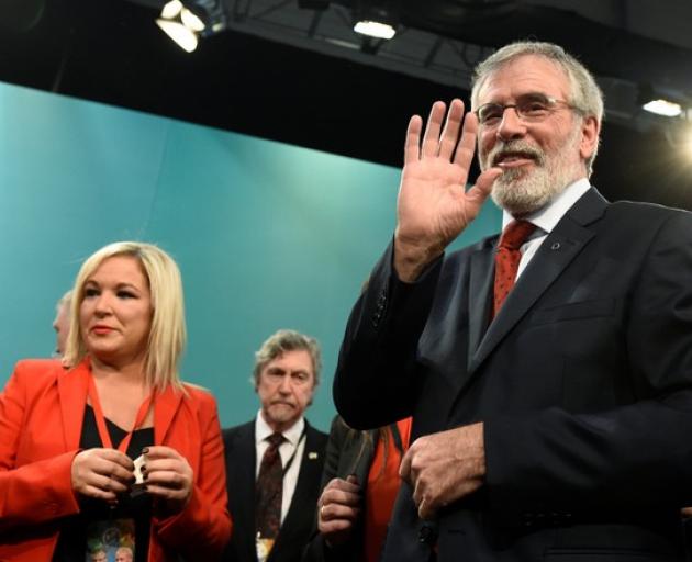Sinn Fein President Gerry Adams (right) is stepping down. Photo: Reuters