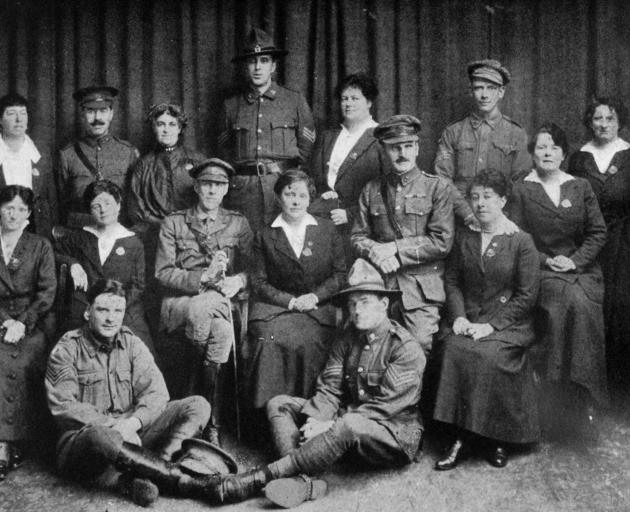 Back row (from left): Mrs Cusack (Capetown), Sergeant-major Cullen, Mrs Boden (Brisbane),...
